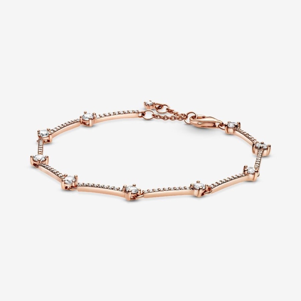Pandora Pave Rose-gold Bracelet